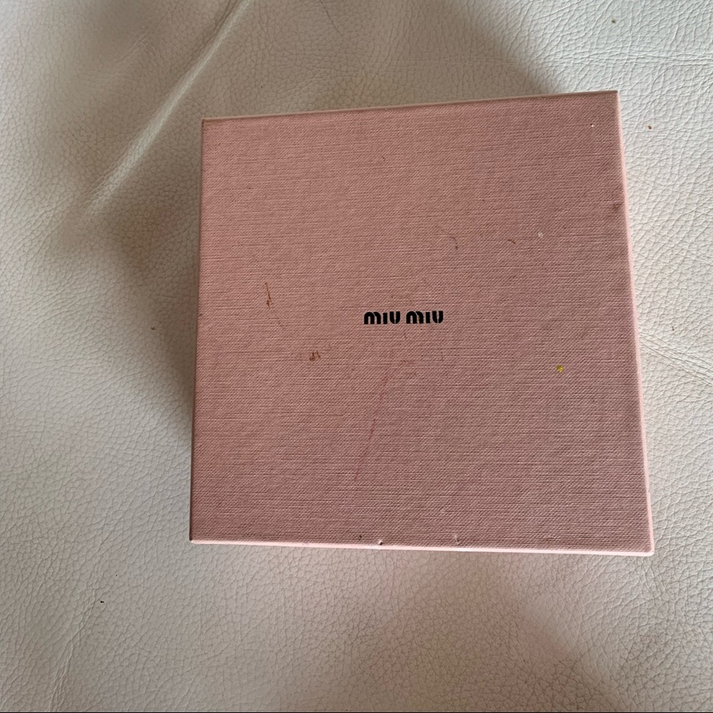 MIU MIU small gift storage BOB Size 6.5”/6.5”/2”